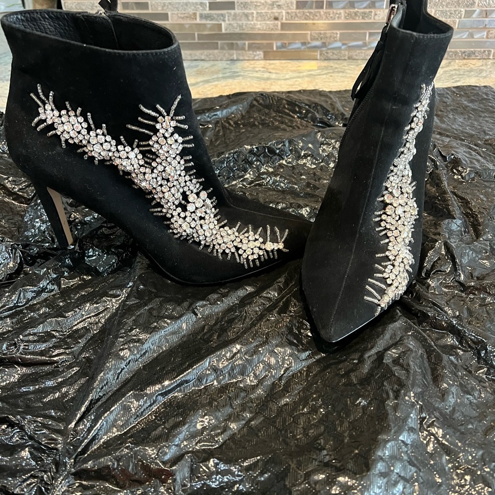 Black ankle boots